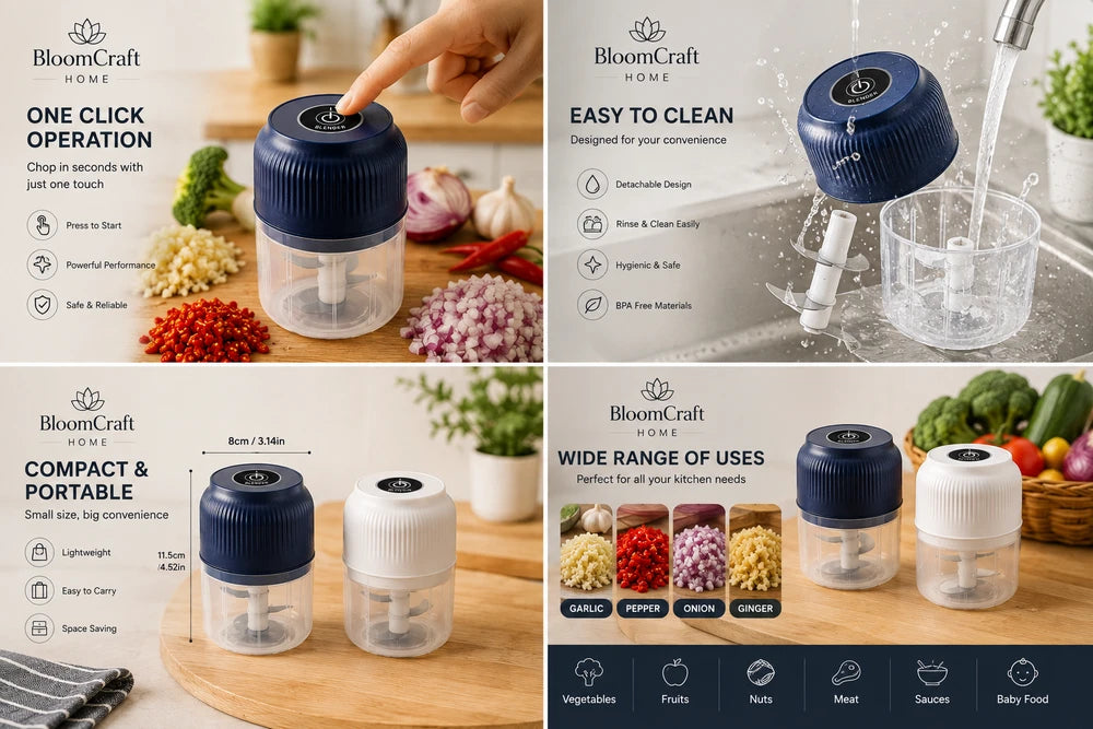 Cordless Electric Garlic & Vegetable Chopper